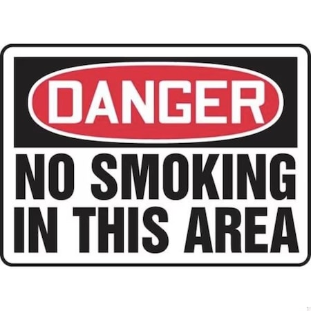 Accuform OSHA DANGER Safety Sign NO SMOKING MSMK006XP MSMK006XP